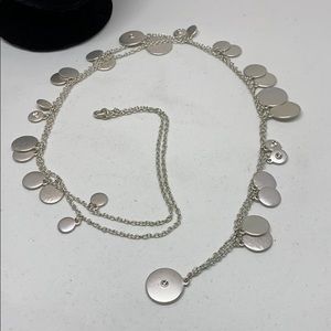 SALE! Brushed silver tone necklace